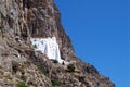 Amorgos island, Greece Ã¢â¬â July 7, 2008: The monastery of Panagia Hozoviotissa